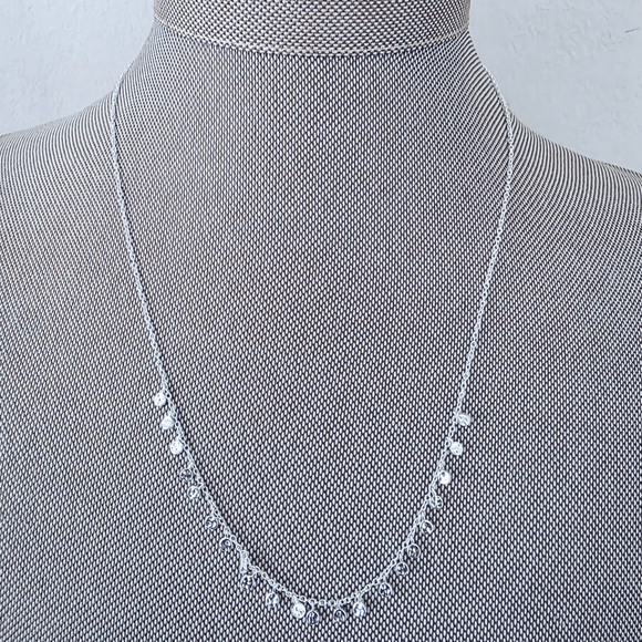 Silver Disc Charm Necklace - Picture 2 of 5